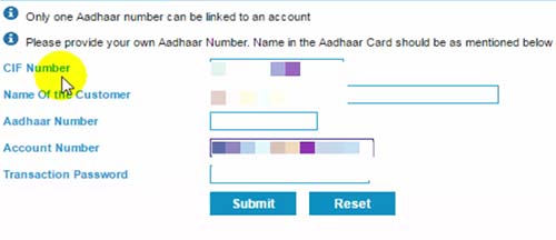 Allahabad Bank Aadhaar Linking