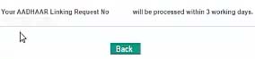 IDBI Aadhaar Link Request Submitted