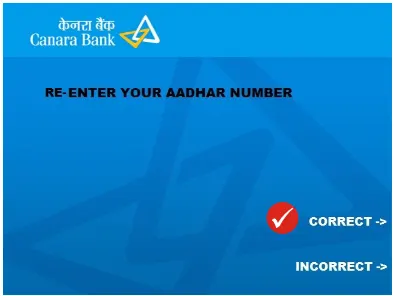 Re-Enter Aadhaar Number