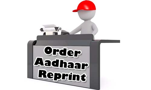 Order Aadhaar Reprint