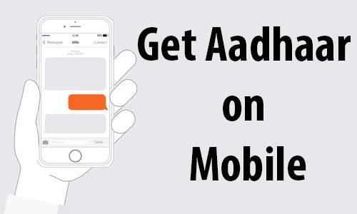 Get Aadhaar on mobile