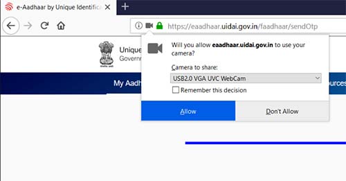 Aadhaar Face Auth Camera Permissions