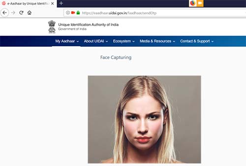 Aadhaar Face Capture