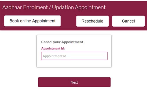 Cancel Appointment