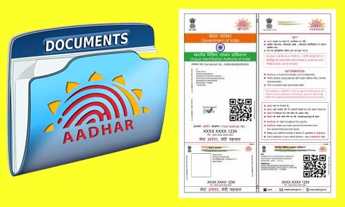 Documents for Aadhaar