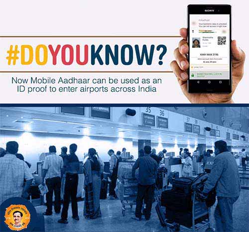 How to Use mAadhaar to enter Airport