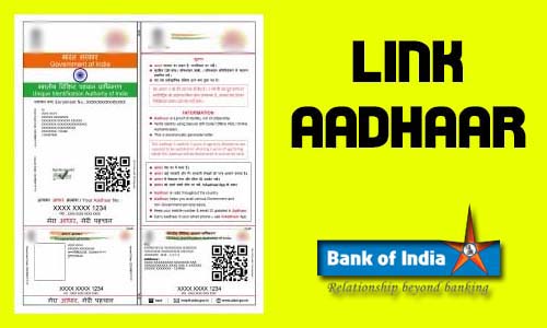 Link Aadhaar Card to Bank of India