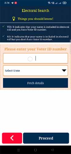 Enter Voter ID