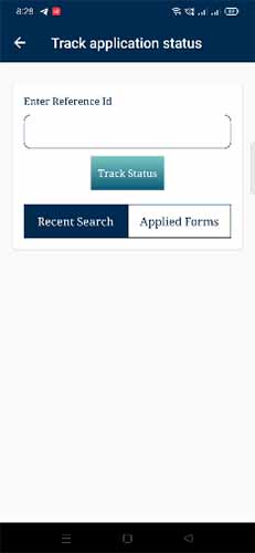 Track application status