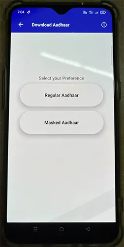 Download Aadhaar Preference