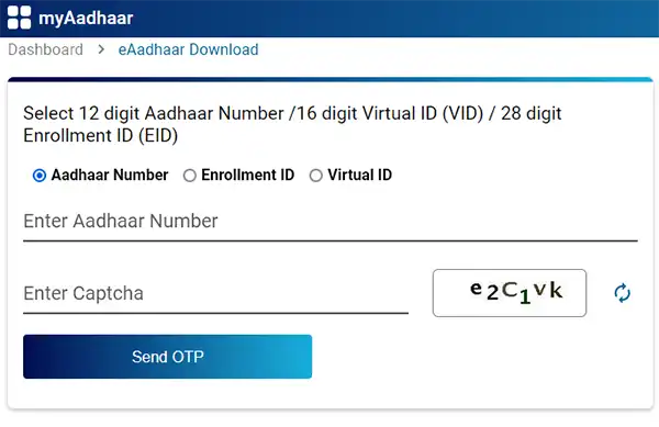 eAadhaar Download