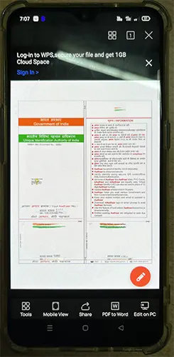 Masked Aadhaar Downloaded from mAadhaar