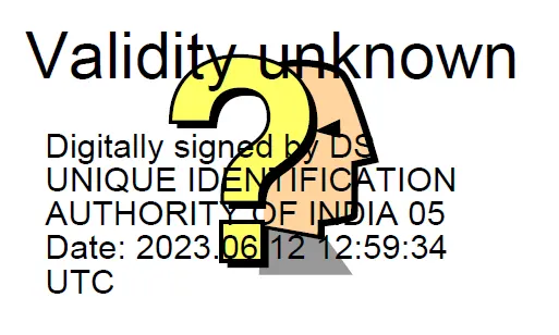 Aadhaar Card Validity Unknown