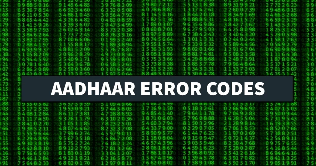 Aadhaar Enrollment Rejected Due to Data Process Error