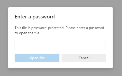 Enter A Password